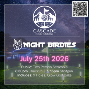 Public: Cascade, 2-Person Scramble, July 25th 2026
